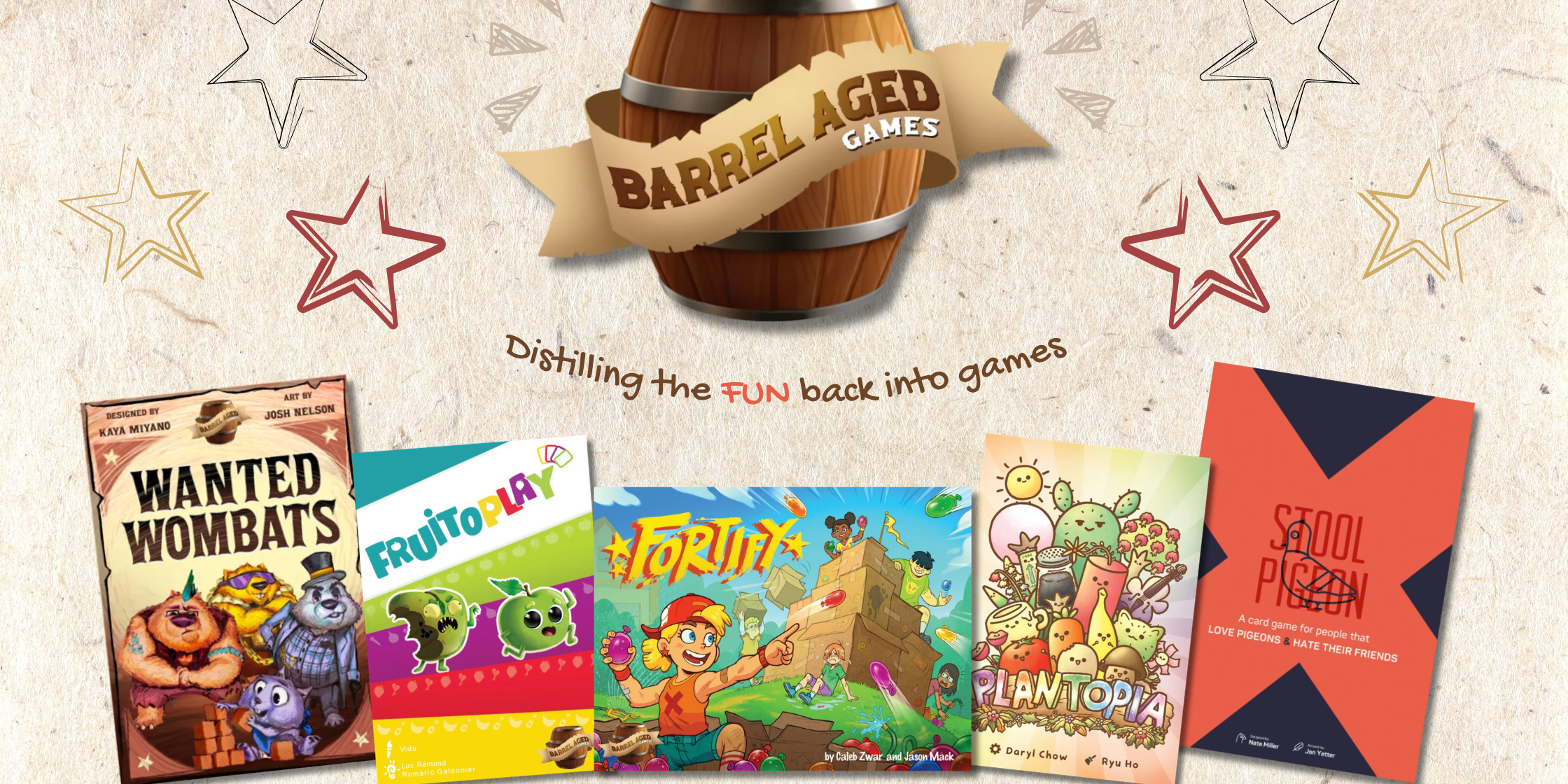 barrel aged games at luma imports